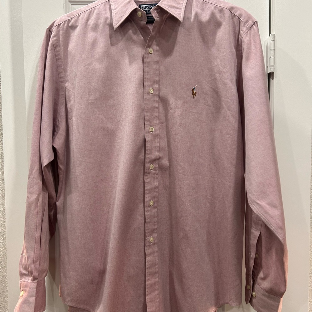 Ralph Lauren Men's Pink Shirt  Size 16 1/2 ( 34-35)